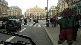 Flat Stanley Rides the Bus to Have Lunch in Paris