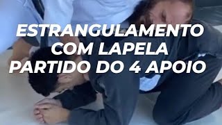 POSIÇÃO DE JIU-JITSU 🥋ESTRANGULAMENTO COM LAPELA PARTINDO DO 4 APOIO . @gibasilvabjj