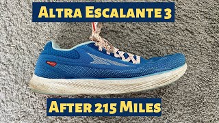 Altra Escalante 3 after 215 Miles