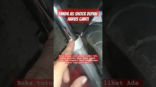 Tanda As Shock Depan Minta Ganti#mekanik #bengkel #honda #yamaha #suzuki #kawasaki #shock #shorts