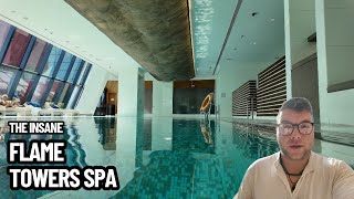 Visiting a Sky Spa in Azerbaijan | Baku Flame Towers Carol Joy Spa