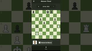 Juegan blancas y ganan pero como? ##ajedrezonline #chessgame #ajedrez