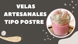 ✨CREA VELAS ARTESANALES TIPO POSTRE #velasdecorativas #velasartesanales