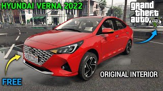 HYUNDAI VERNA 2022 FOR GTA 5 FREE