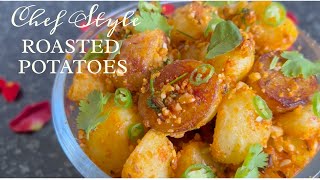 Ekadashi Recipe | Gauranga Potato | Roasted Potatoes at Home Without Oven | Crispy Potato Gulab hari