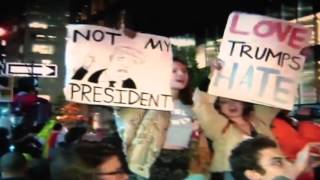 Protestas Anti-Trump en Nueva York por elección presidencial en EE.UU. (Guatevision)