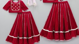 Baby Lehenga Choli Cutting & Stitching For 3 Year Girl | Baby Lehenga Choli Cutting & Stitching