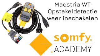 Maestria WT Opstakeldetectie opnieuw inschakelen.