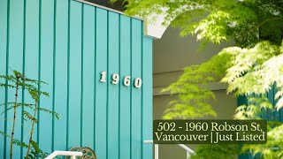 Video Tour - 502 1960 Robson St - Vancouver Real Estate - Krystian Thomas