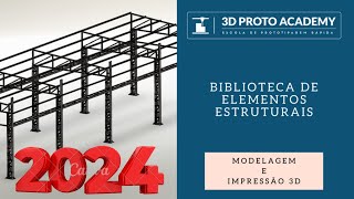 Biblioteca de Elementos Estruturais para SolidWorks 2024