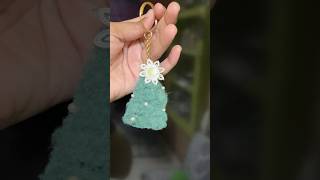 DIY X-mass tree keychain 😱 / Christmas decoration/ #christmas #like #christmastree @crafterdebika