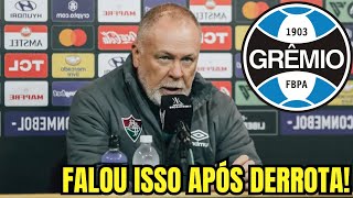 EITA TÁ MALUCO! OLHA O QUE MANO MENEZES FALOU APÓS DERROTA PARA O GRÊMIO!