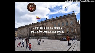 Análisis de la letra del año Colombia 2022