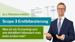 Erste Bilanz der Scope 3 Emissionen | Tipps zum Detailgrad und Screening