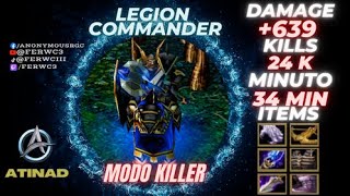 LEGION COMMANDER MODO TRYHARD DOTA  (24 KILLS +639 DAMAGE)