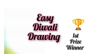 Diwali drawing/diwali festival drawing/diwali poster drawing/dipawali drawing easy/diwali diya draw