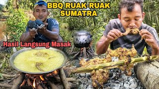 MENU DI ALAM LIAR..!! BBQ RUAK-RUAK SUMATRA - HASIL LANGSUNG MASAK