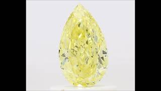 0.75 ct FANCY INTENSE YELLOW VS1 PEAR GIA DIAMOND EXCHANGE FEDERATION