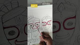 Jagannath painting part -1,#jagannath  #shorts