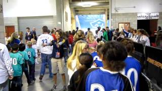 Southbay Force walk out on Galaxy field