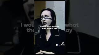 marilyn manson know when to talk and know when to listen