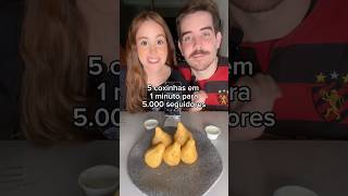 5 coxinhas em 1 minuto