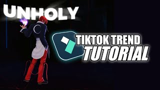 UNHOLY TikTok Trend TUTORIAL | Text Behind Objects | MLBB | Filmora