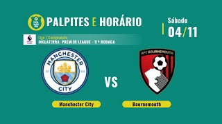 Palpites Manchester City x Bournemouth: 11ª rodada da Premier League - 04/11/2023