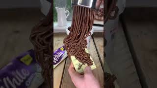 Oreo chocolate & Nutella ASMR Mixing #shorts