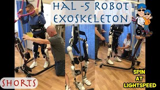 Shorts - Hal-5 Exoskeleton Robotic Walking Suit on Patient with Muscular Dystrophy - #shorts