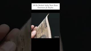 10 Rs British India Note Rear Governor JB Taylor | @sikkastories1001 #rarecoin #rarenote #coin