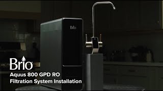 Brio AQUUS Tankless RO Undersink Filtration System 800 GPD I Model# TROE800COL