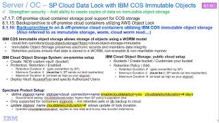 IBM Spectrum Protect 8.1.16 Cloud Data Lock with IBM COS Immutable Objects - Demo