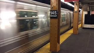 2 Av bound R68A D train departing 145 Street