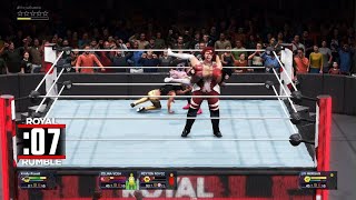 WWE 2K20 30 women Royal rumble match 3