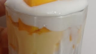 3 ingredients dessert# mango dessert# shorts##food # YouTube shots 😋😋😋