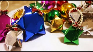 Aprenda a fazer estrela de origami 3d - Enfeites de Natal 🎄🎅🔔❄