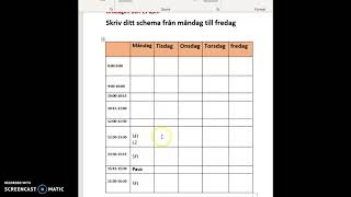 skriv ditt schema-arabiska onsdag 15 april