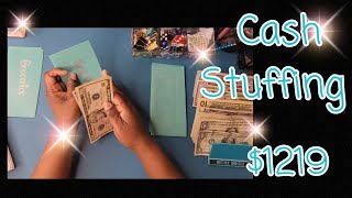 CASH STUFFING $1219 | WALLET AND BILLS BINDER |