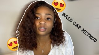 watch me install my wig | BALD CAP METHOD, BOLD HOLD GLUE | Risha Tonae'