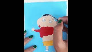 ||naughty shin chan painting||canvas painting|| acrylic painting#viral #art#shortvideo#viralshort#