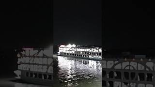 লঞ্চ থেকে রাতের বুড়িগঙ্গা নদী !!  #travel #travelogueshahin  #buriganga_river  #viralvideo