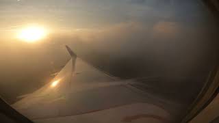 sunset view from Flight on Gopro