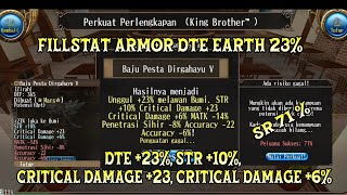 Fillstat Armor DTE Earth 23% | DTE +23% STR 10% CD +23 CD +6% Toram Online #toramonline #rekomendasi