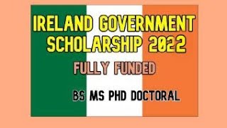 Government of Ireland Scholarship Program 2022 | Fully Funded