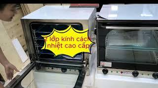 Lò nướng bánh đối lưu 4 khay JIEGUAN dung tích 60 lít VMN4 60, lò nướng bánh mỳ hoa cúc 0964293261