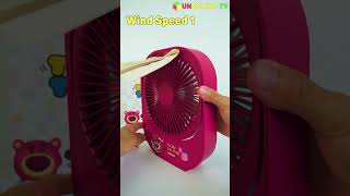 Mini Fan Lotso Bear - Desktop Fan And Cool Summer | Unboxing & Review #shorts #unboxing #asmr