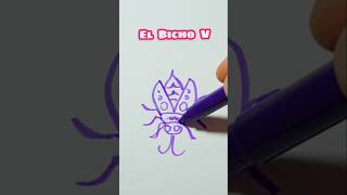 BichoV. Dibujo letras. #videos #drawing #art #videoshorts #letras #abecedario  #dibujo #shorts #bug