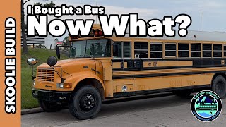 I Bought a Bus, and I'm Building a Skoolie! Up First, Seat Removal Demo. #skoolie