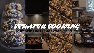 HOMEMAKING | BLUEBERRY MUFFINS🫐 | GRANOLA BARS & more🌯 #homemaking #scratchcooking #cookingvideo